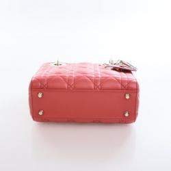 مملوكة مسبقًا Christian Dior Mini Orange Lambskin Lady Dior