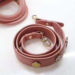 مملوكة مسبقًا حقيبة ديور ليدي ديور وردية صغيرة جلد الحمل