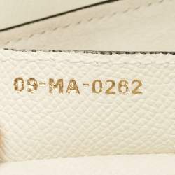 Pre Owned Dior Saddle Off White Leather Bag
