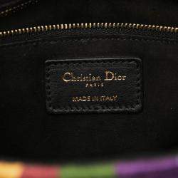 مملوكة مسبقًا Dior Brown Medium Canvas Beaded and Embroidered Tarot Judgment Lady Dior