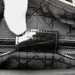 مملوكة مسبقًا حقيبة ديور ليدي ديور كبيرة سوداء لامعة مربعات