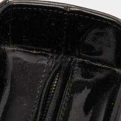 مملوكة مسبقًا حقيبة ديور ليدي ديور كبيرة سوداء لامعة مربعات