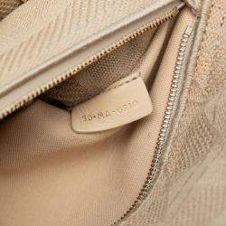 Pre Owned حقيبة ديور "ليدي دي لايت" متوسطة بيج قماش كاناج