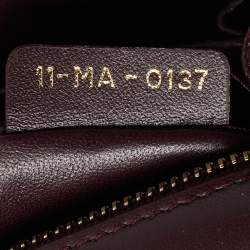 Pre Owned Dior Diorama Medium Metallic Pink Snakeskin Shoulder Bag