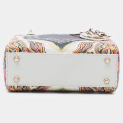 مملوكة مسبقًا ديور ليدي ديورامور صغرى جلد عجل أبيض خاص طبعة محدودة ليدي ديور