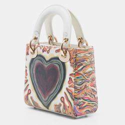 مملوكة مسبقًا ديور ليدي ديورامور صغرى جلد عجل أبيض خاص طبعة محدودة ليدي ديور