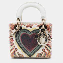 مملوكة مسبقًا ديور ليدي ديورامور صغرى جلد عجل أبيض خاص طبعة محدودة ليدي ديور