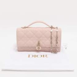 Pre Owned Dior My Dior Mini Dusty Pink Cannage Leather Bag