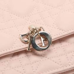 Pre Owned Dior My Dior Mini Dusty Pink Cannage Leather Bag