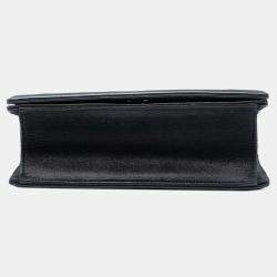 مملوكة مسبقًا حقيبة ديور ديوراما غطاء جلد خروف سوداء صغيرة