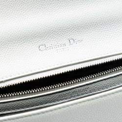 Pre Owned Dior White Small Grained Calfskin Diorama Flap