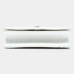 Pre Owned Dior White Small Grained Calfskin Diorama Flap