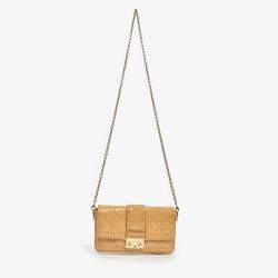 Pre Owned محفظة ديور ميس ديور كاناج جلد لامع بيج 2013 بسلسلة