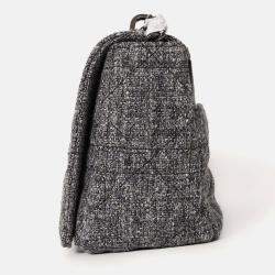 مملوكة مسبقًا Christian Dior 2022 Grey Tweed Medium Caro Bag