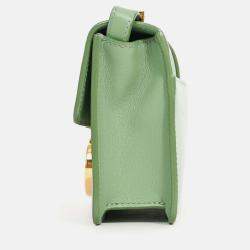 Pre Owned Christian Dior 2020 Green 'Sac 30 Montaigne Mini' Crossbody
