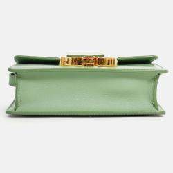 Pre Owned Christian Dior 2020 Green 'Sac 30 Montaigne Mini' Crossbody