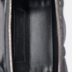 مملوكة مسبقًا Christian Dior Black Puff Cannage Zip Around Chain 'Caro Box' Bag