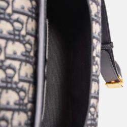 Pre Owned حقيبة بوبى كريستيان ديور أوبلك زرقاء متوسطة