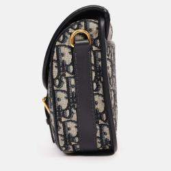 Pre Owned حقيبة بوبى كريستيان ديور أوبلك زرقاء متوسطة