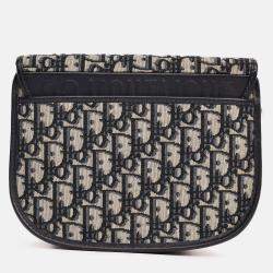 Pre Owned حقيبة بوبى كريستيان ديور أوبلك زرقاء متوسطة