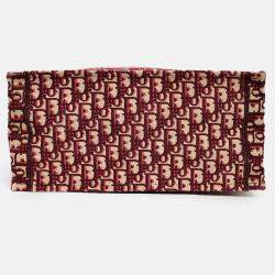 مملوكة مسبقًا Christian Dior 2019 Burgundy Oblique Jacquard Medium Book Tote