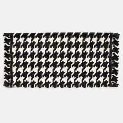 مملوكة مسبقًا Christian Dior 2021 Black/White Houndstooth Medium Book Tote