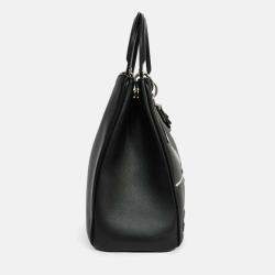 Pre Owned حقيبة يد كريستيان ديور 2015 بارادايس ديوريسيمو متوسطة جلد أسود