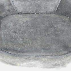 Pre Owned Dior Black Leather Cannage Micro Vanity