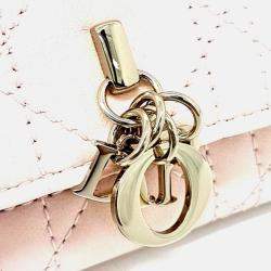 مملوكة مسبقًا Dior Pink Leather My Dior Veronia Half Wallet