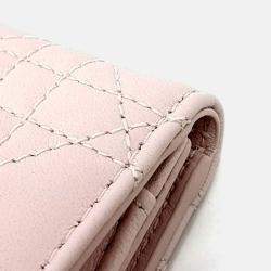 مملوكة مسبقًا Dior Pink Leather My Dior Veronia Half Wallet