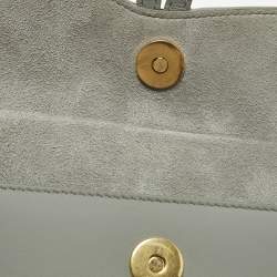 مملوكة مسبقًا حقيبة حزام ديور سادل جلد رمادية