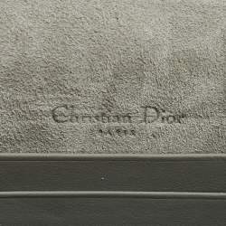 مملوكة مسبقًا حقيبة حزام ديور سادل جلد رمادية