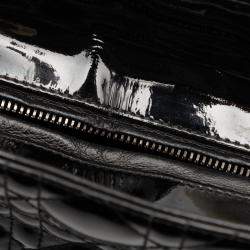 مملوكة مسبقًا Dior Black Large Patent Cannage Lady Dior