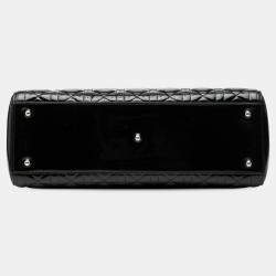 Pre Owned حقيبة ديور ليدي كاناج سوداء براءة كبيرة