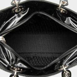 Pre Owned حقيبة ديور ليدي كاناج سوداء براءة كبيرة