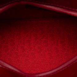 مملوكة مسبقًا حقيبة يد ديور ليدي متوسط كناراج براءة حمراء