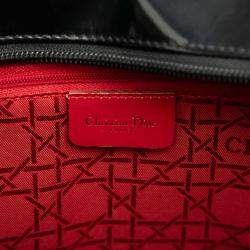 مملوكة مسبقًا Dior Black Large Patent Lady Dior