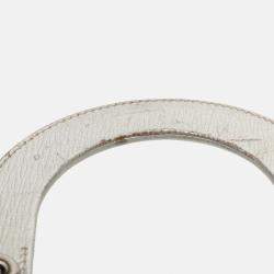 Pre Owned Dior Silver Small Metallic Grained Calfskin Cannage My ABCDior Lady Dior