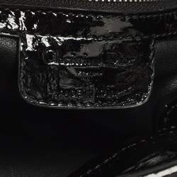 Pre Owned Dior Soft lady Dior Black Cannage Patent Leather Tote