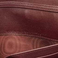 Pre Owned محفظة بسلسلة ديور ديوراما جلد وردي أبيض فاتح