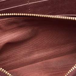 Pre Owned محفظة بسلسلة ديور ديوراما جلد وردي أبيض فاتح