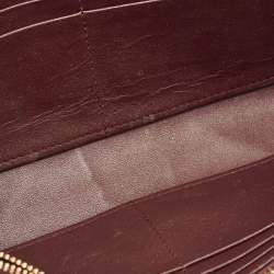 Pre Owned محفظة بسلسلة ديور ديوراما جلد وردي أبيض فاتح