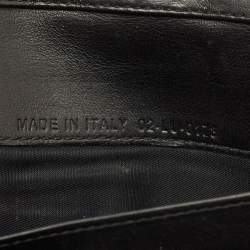 مملوكة مسبقًا حقيبة كلتش ديور ليدي ديور سلسلة جلد لامع كاناج أسود