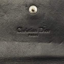 مملوكة مسبقًا حقيبة كلتش ديور ليدي ديور سلسلة جلد لامع كاناج أسود