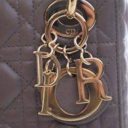 Pre Owned Dior Mini Lambskin Cannage Lady Dior