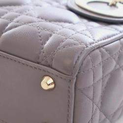 Pre Owned Dior Mini Lambskin Cannage Lady Dior