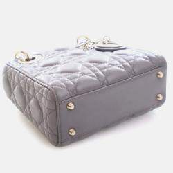 Pre Owned Dior Mini Lambskin Cannage Lady Dior