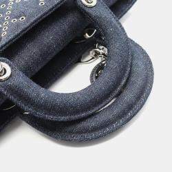 مملوكة مسبقًا Christian Dior Dior Lady D-Joy Medium Handbag  Denim  Navy
