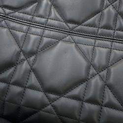 مملوكة مسبقًا حقيبة يد ديور توت كبيرة ماكروكاناج سوداء