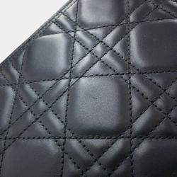 مملوكة مسبقًا حقيبة يد ديور توت كبيرة ماكروكاناج سوداء